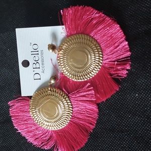 Bright Pink Dandling Earrings